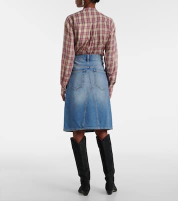 Jupe midi Fiali en jean | Marant Etoile