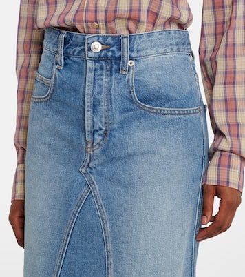 Jupe midi Fiali en jean | Marant Etoile