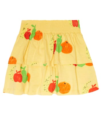 Kiwi printed cotton jersey skirt | The Animals Observatory