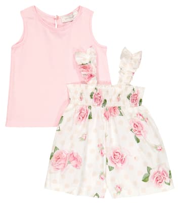 Bebé - set de mono y top floral | Monnalisa