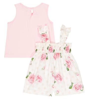 Bebé - set de mono y top floral | Monnalisa