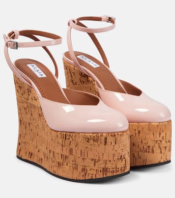Riviera patent leather wedges | Alaïa