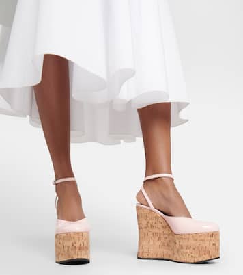 Riviera patent leather wedges | Alaïa