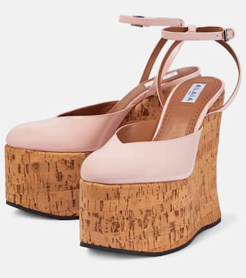 Riviera patent leather wedges | Alaïa