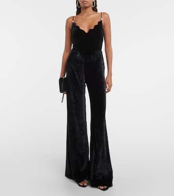 Leggings Pat de terciopelo | Galvan
