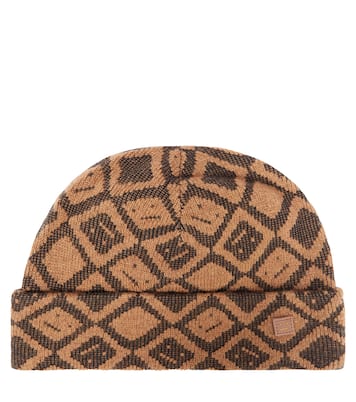 Face Tiles cotton and wool beanie | Acne Studios Kids