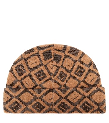 Face Tiles cotton and wool beanie | Acne Studios Kids