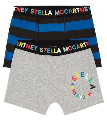 Set of two cotton jersey boxer briefs | Stella McCartney Kids