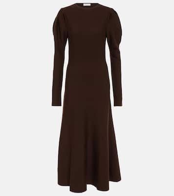 Vestido midi Hannah de lana virgen | Gabriela Hearst
