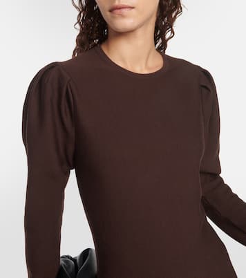 Vestido midi Hannah de lana virgen | Gabriela Hearst