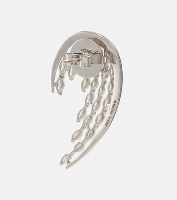 Boucles d'oreilles Angel Wings en or blanc 18 ct, diamants et émail | Kamyen
