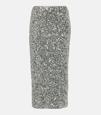 Jupe midi à sequins | Rotate