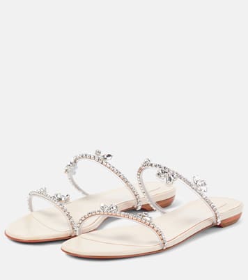 Sandalen Just Queenie aus Leder mit Kristallen | Christian Louboutin