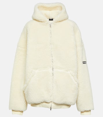 Sudadera oversized de borrego sintético | Balenciaga