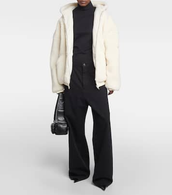 Sudadera oversized de borrego sintético | Balenciaga