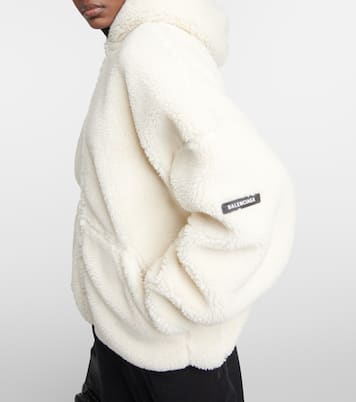 Sudadera oversized de borrego sintético | Balenciaga