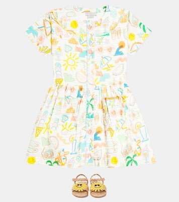 Bedrucktes Kleid aus Baumwolle | Stella McCartney Kids