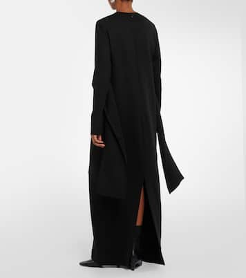 Vestido largo de cady drapeado | Toteme
