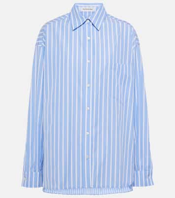 Camisa de mezcla de algodón a rayas | The Frankie Shop