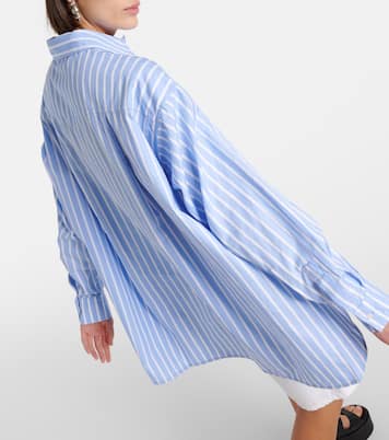 Camisa de mezcla de algodón a rayas | The Frankie Shop