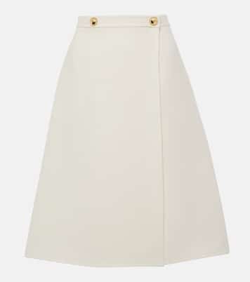 Gonna midi in crepe couture | Valentino