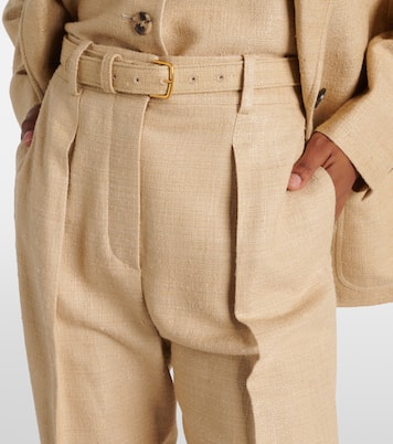 Pantaloni a gamba larga Edward in seta | Loro Piana