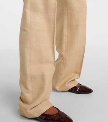 Pantaloni a gamba larga Edward in seta | Loro Piana