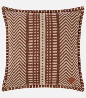 Atacama wool and cashmere jacquard cushion | Loro Piana