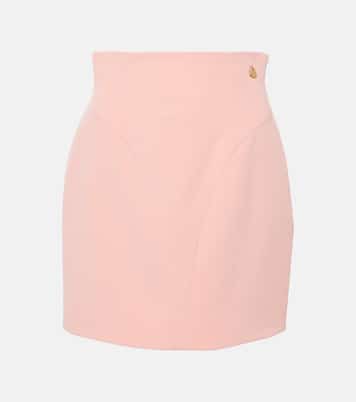 Minigonna in crêpe a vita alta | Balmain