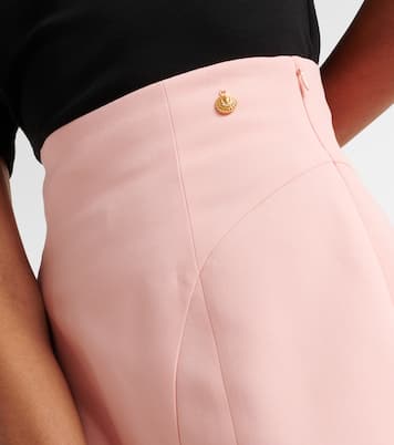 Minigonna in crêpe a vita alta | Balmain
