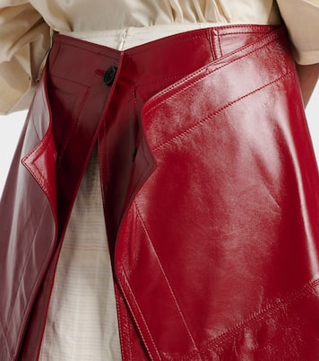 Jupe midi en cuir | Bottega Veneta