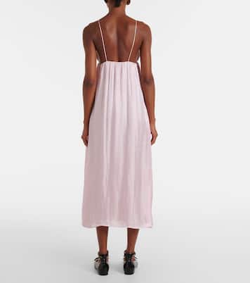 Maxikleid aus Satin | Ganni
