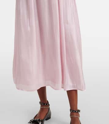 Maxikleid aus Satin | Ganni