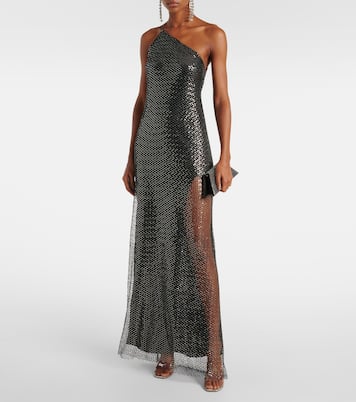 Sequined one-shoulder gown | The Sei