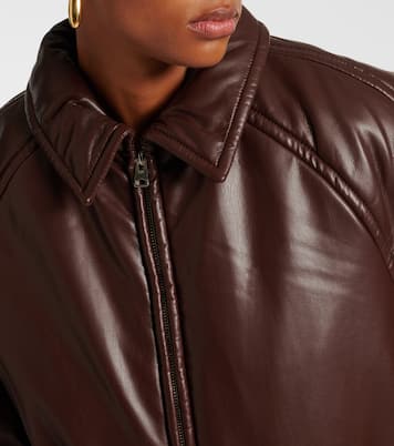 x Shoreditch Ski Club Tate faux leather bomber jacket | Agolde