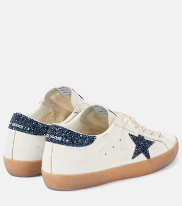 Super-Star glitter leather sneakers | Golden Goose