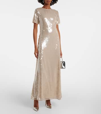 Vestido largo Safi con lentejuelas | Staud