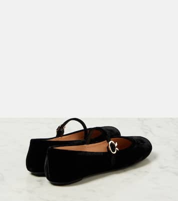 Ballerinas Carla aus Samt | Gianvito Rossi