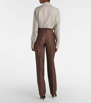 Pantaloni Norbert in mohair e lana | The Row