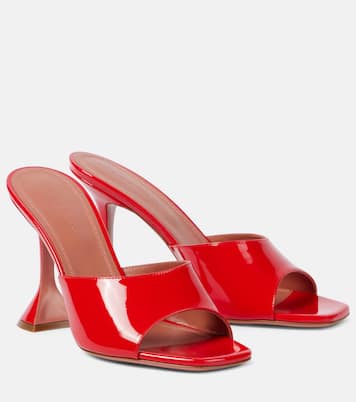Mules Lupita 70 in vernice | Amina Muaddi