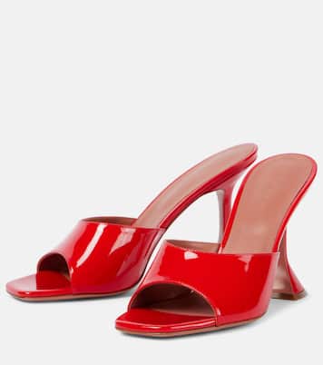 Mules Lupita 70 in vernice | Amina Muaddi