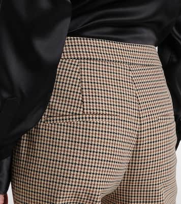 Arte Houndstooth high-rise cropped pants | Veronica Beard