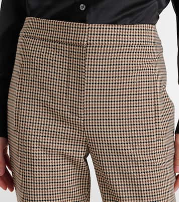 Arte Houndstooth high-rise cropped pants | Veronica Beard