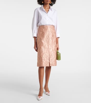 Mules Kifatmu 50 in raso con stampa floreale | Manolo Blahnik
