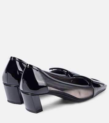 Belle Vivier 45 leather-trimmed mesh pumps | Roger Vivier
