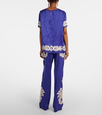 Top en satin à fleurs | Etro