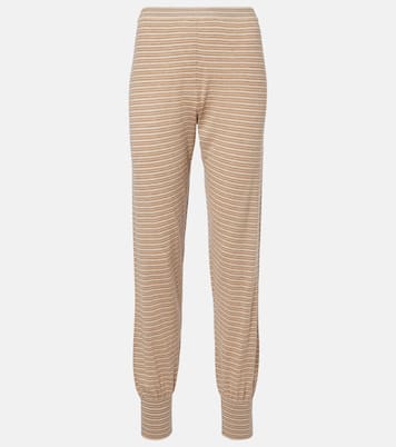 Pantalones Jearl de algodón y cachemir a rayas | The Row