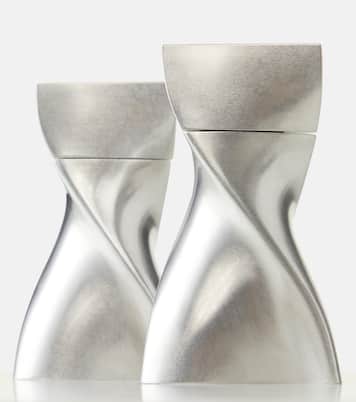 Metallic salt and pepper grinders | Zaha Hadid Design