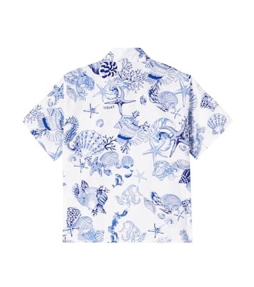 Camicia Trésor De La Mer in popeline di cotone | Versace Kids