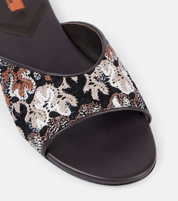 Lamé leather mules | Missoni